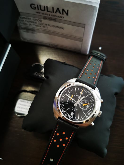 Atlantic timeroy chronograph quartz swiss watch