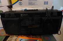 SHARP Stereo Radio Cassette Recorder WQ-T232 Dublucasetofon vintage