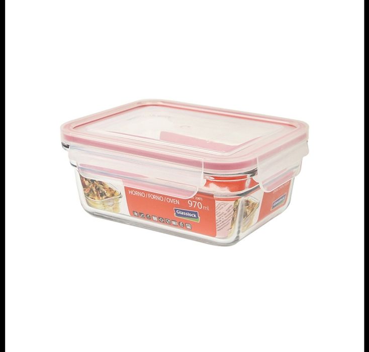 Caserola dreptunghiulara,sticla, 970ml - Glasslock