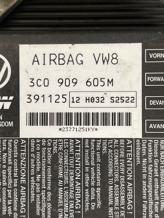 Calculator airbag passat B7, Cc, B6.  5N0 959 655 AA /3C0 909 605 M/R