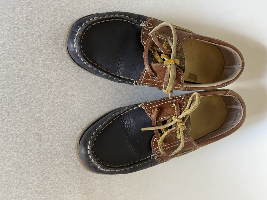 Момчешки кожени мокасини 32 номер