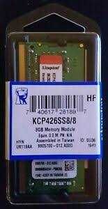 Memorie laptop Kingston 8GB DDR4 2666MHz SODIMM, sigilate