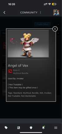 Сет на Invoker «Angel of Vex»