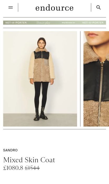 Haina blana naturala Sandro Paris