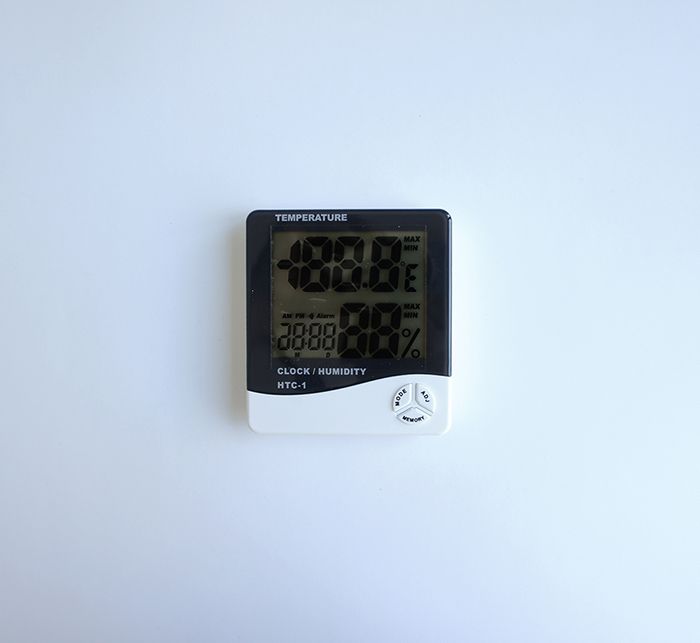 Термометър HTC-1, влагомер, календар, -10°C до 50°C | 10% до 99%