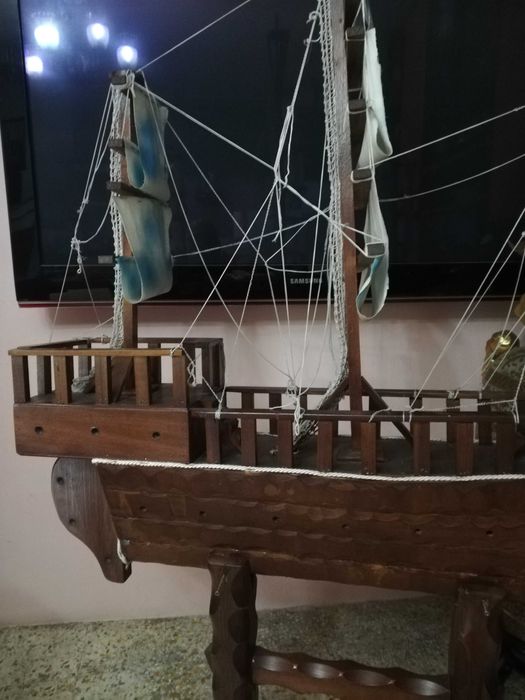 макет на голям дървен кораб-Италия