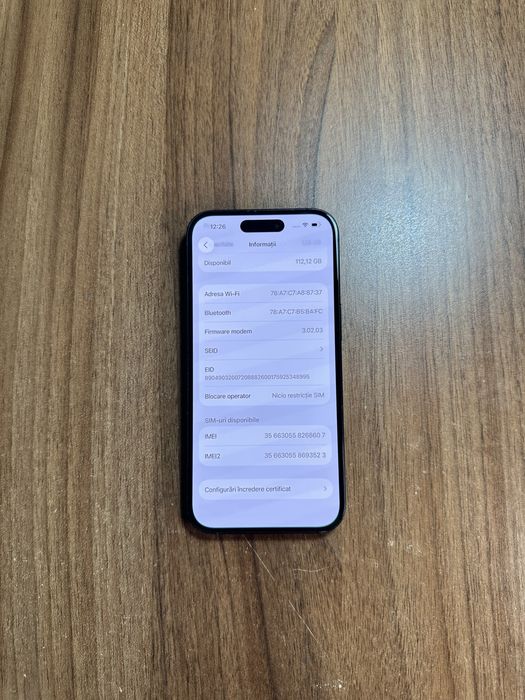 Iphone 15 impecabil 86% baterie