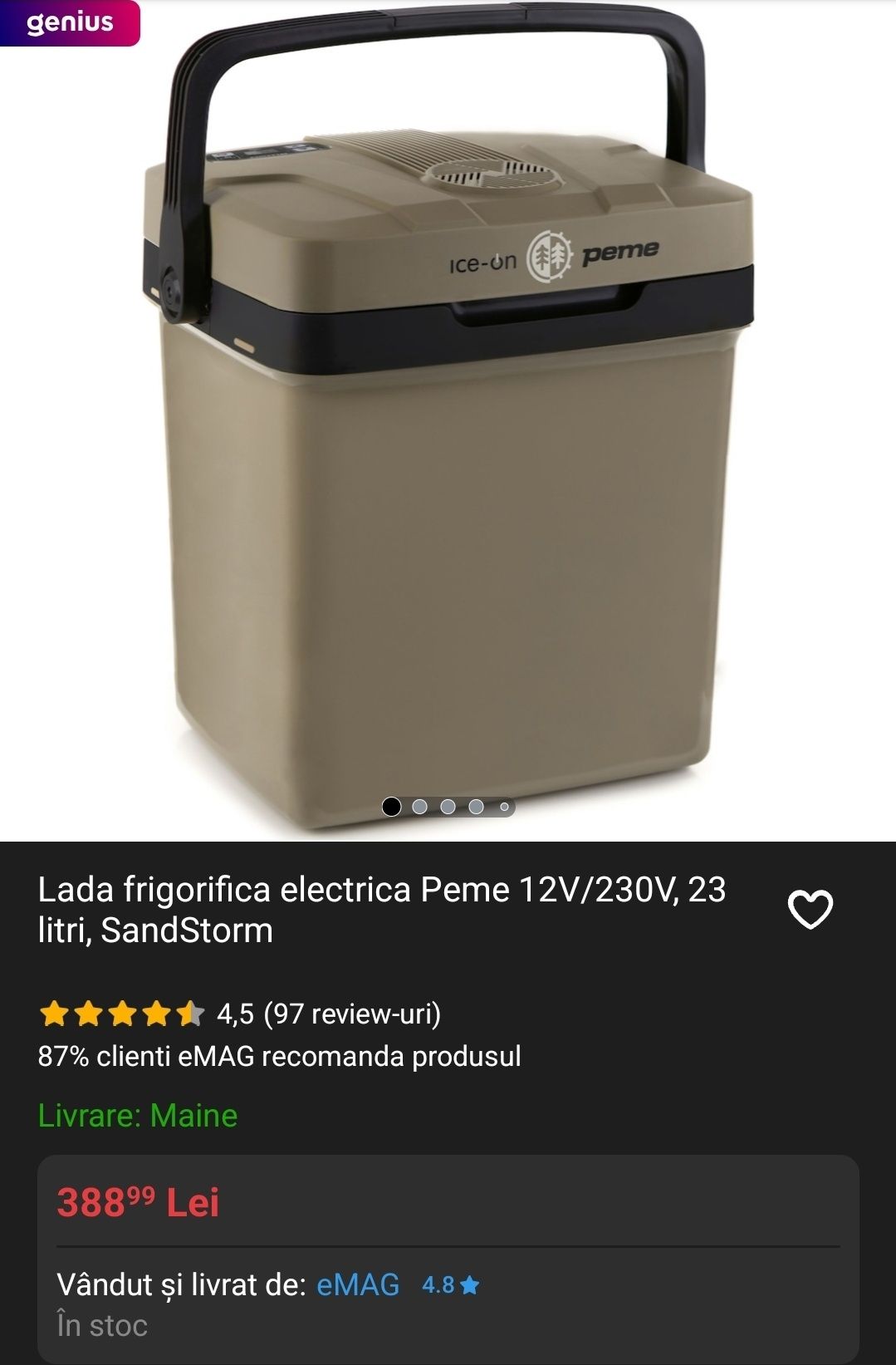 Lada frigorifica Peme 23 litri