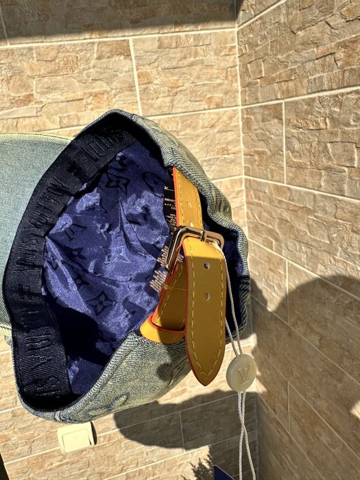 LV Monogram Washed Denim Cap