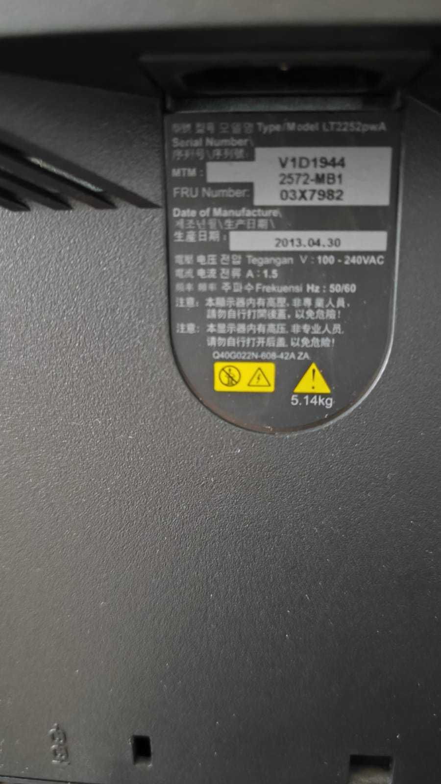 Monitor Lenovo ThinkVision LT2252pwA