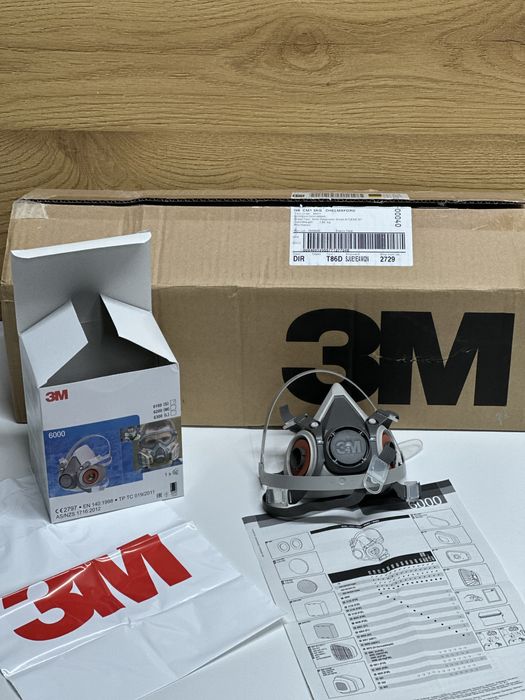Masca Protectie Reutilizabila 3M Model 6100 Marimea S Filtre 6038 P3R