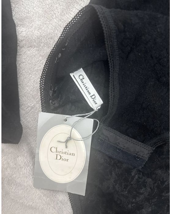 Body danela Christian Dior alb/negru/galben