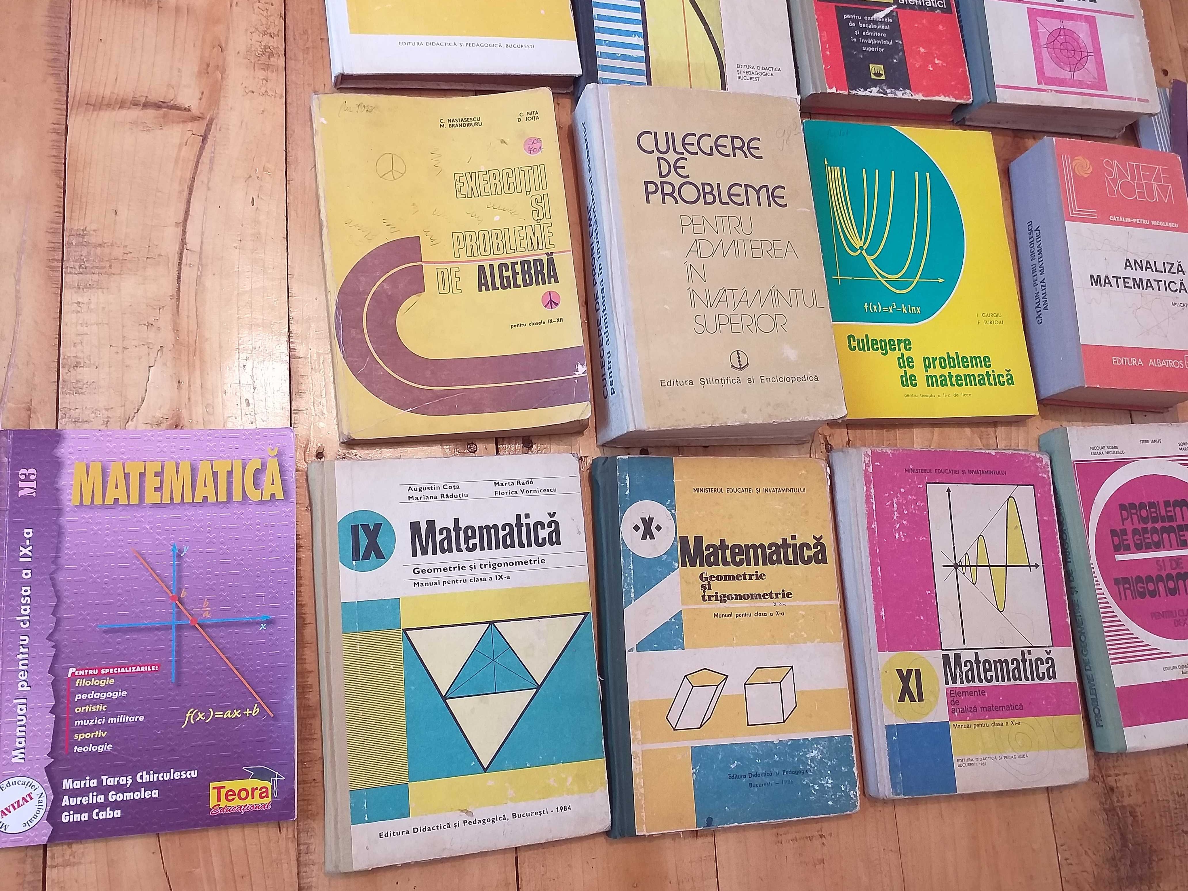 Colecție Carti MATEMATICA:culegeri/probleme și manuale vechi,anii 1960