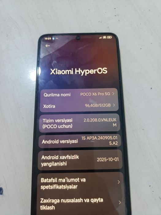 Pocco x6 pro 5G sotiladi
