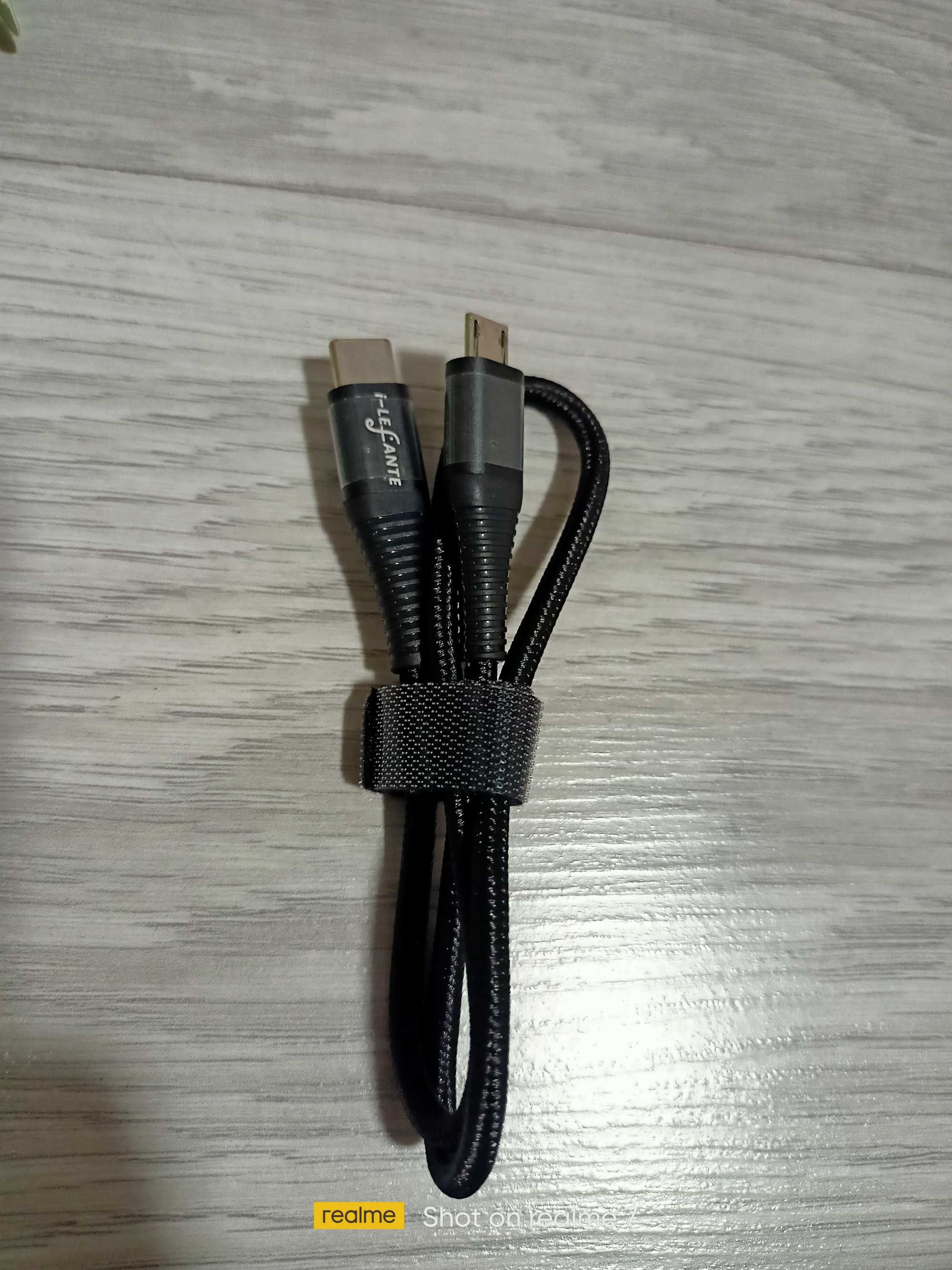 OTG and charging кабел Type-C към microUSB за навигация за колело