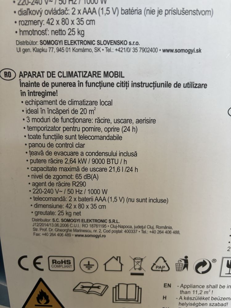 Vand aer conditionat portabil