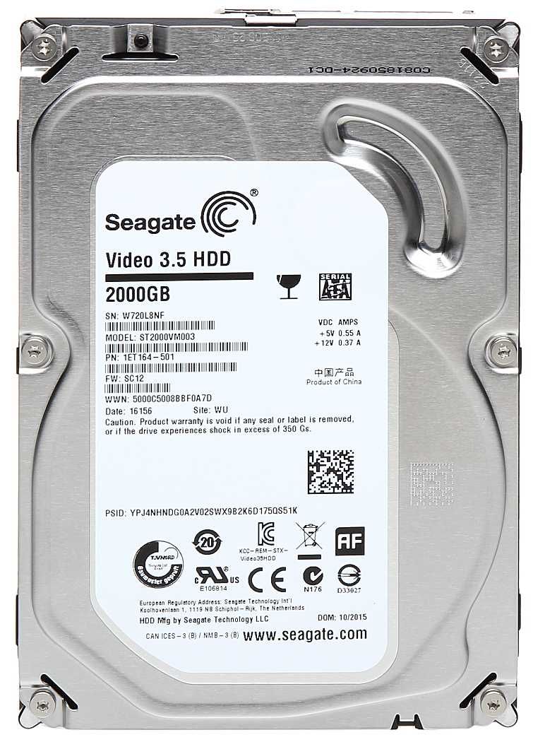 Твърд диск 2TB 3.5" HDD ,Реновиран ,SATA3 (6Gb/s) ,2 Години Гаранция