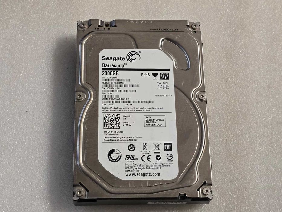 Hard disk Seagate Desktop HDD 2TB 7200RPM 64MB SATA-III - teste reale