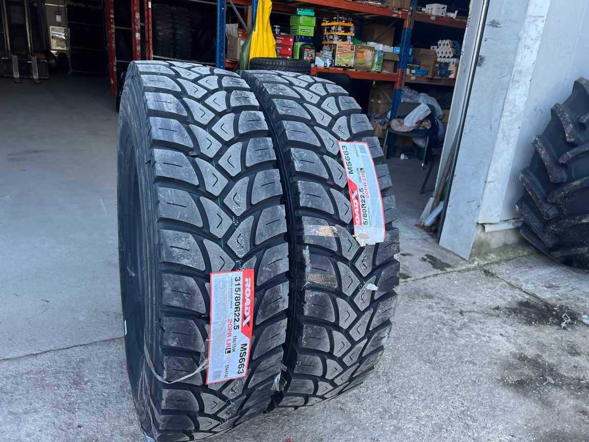 Cauciucuri noi de tractiune ON/OFF de cariera 315/80 R22.5
