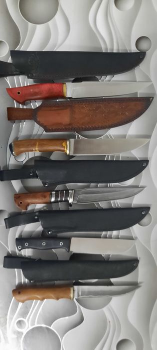 Кухонные ножи из стали Х12МФ, QPM53, M398, PGK.