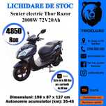 Scuter electric nou THOR RAZOR cu permis Agramix