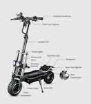 Trotineta Halo Knight T107 pro, 3000x2, baterie panasonic, RGB