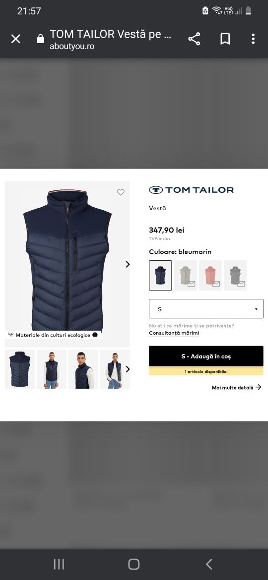 Vestă Tom Tailor