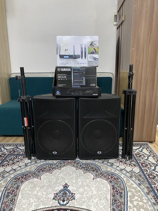 Музыкальная аппаратура комплект Yamaha, Shure, Dynacord, Crown