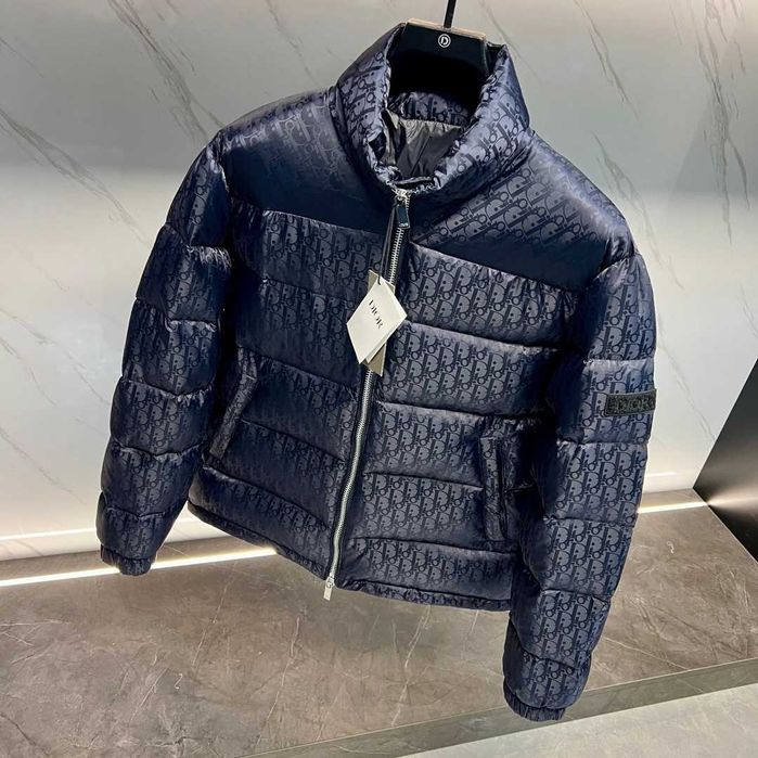 Geaca cu puf Dior Oblique Navy Premium