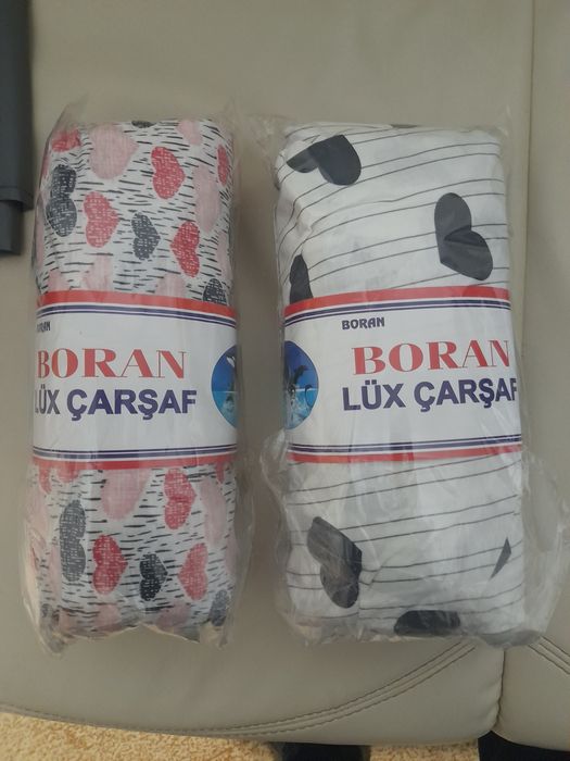 Vănd 3 huse cearceaf de bumbac