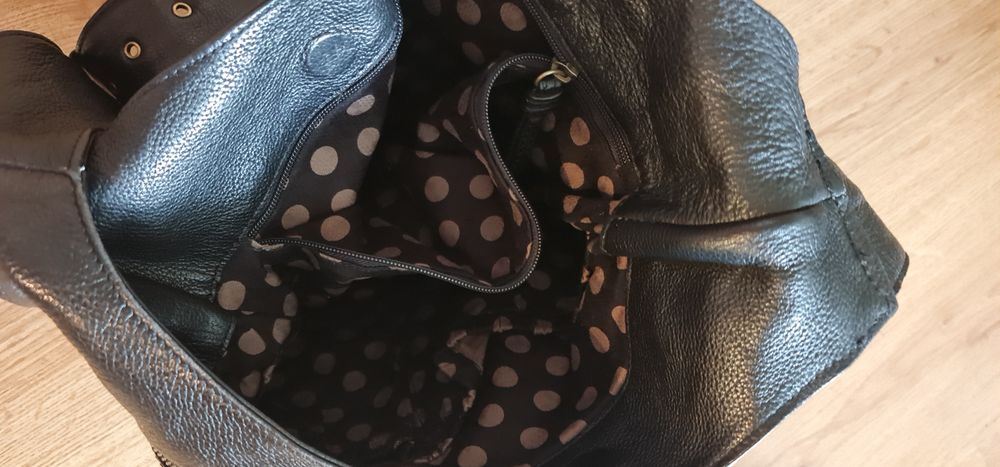 Чанта през рамо от естествена кожа