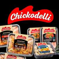 Chickodelli наггетсы, колбаски, шашлыки, копчёные голени и бёдра, полу