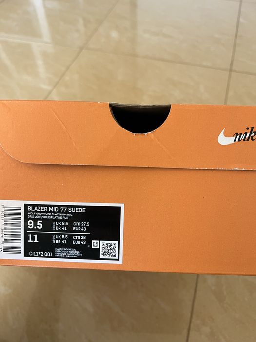 Nike BLAZER MID '77 SUEDE, Размер 43