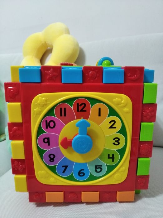 Cub jucarie Playgo creativ activitati puzzle bebe bebelusi PlayGo