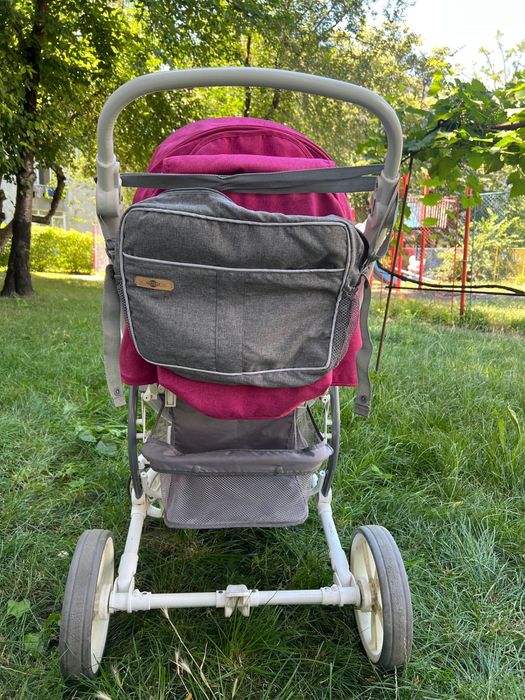 Carucior 2 in 1 Bertoni-Lorelli, Vista, Rose & Grey Cities