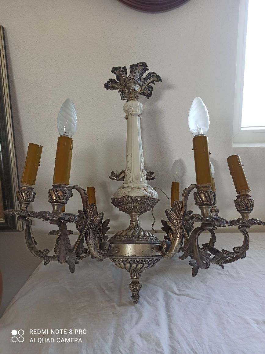 Candelabru bronz, lustre