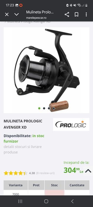Set crap distanta: 4 fl strategist 3.90m/3,75lb, 4 prologic avenger 80