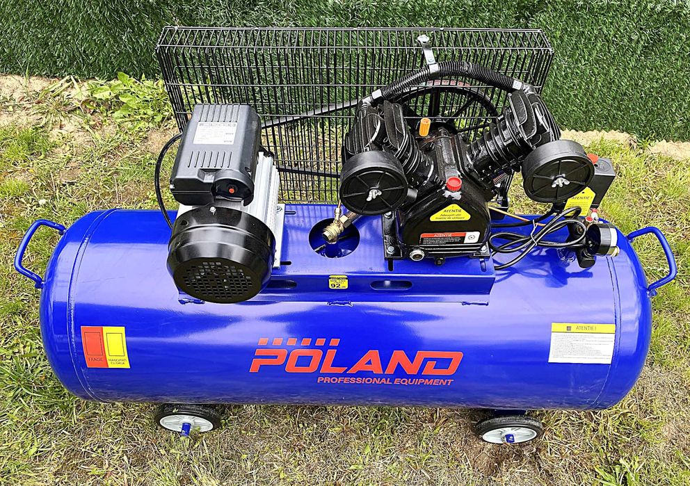 Compresor 100L Poland, 3CP, 2 Pistoane V, Profesional