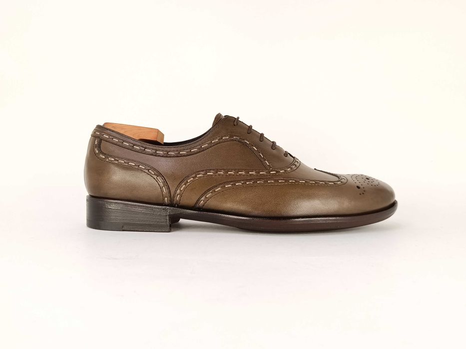 Оригинал Bottega Veneta 41. Мужские туфли броги