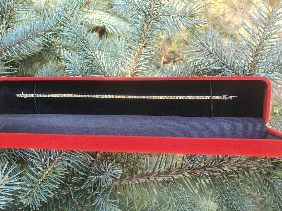 Bratara Tennis Aur 14 kt cu Diamante Naturale 5.62 ct