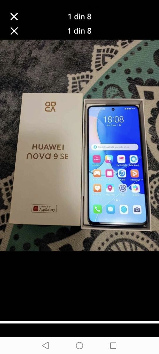 Vând telefon huawei nova 9 se si casti tot de la huawei ambele sunt la
