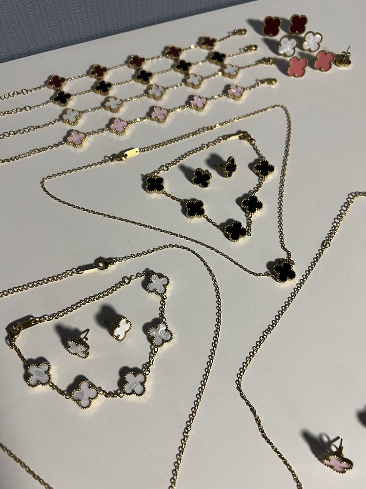 Set colier cercei bratara Van Cleef  Premium diferite culori