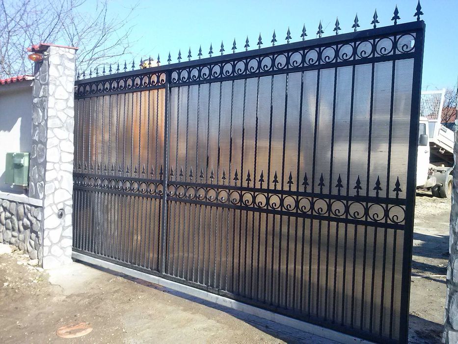 Garduri porti fier forjat teava patrata rotunda