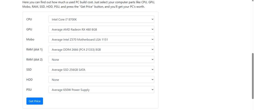 PC White intel 8700k amd rx480 8gb