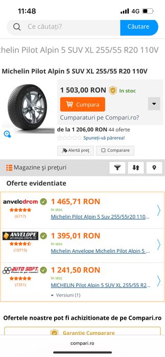 Jante Iarna Noi Range Rover L405 Sport L494 Discovery NOI 255 55 20