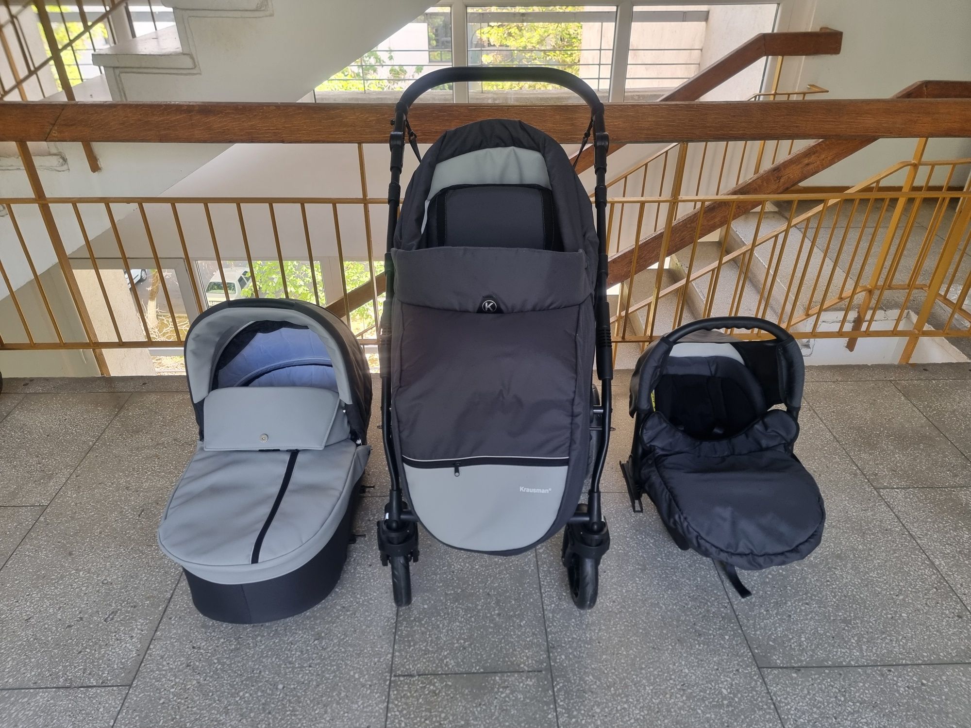 Cărucior Krausmann 3in1 cu garantie