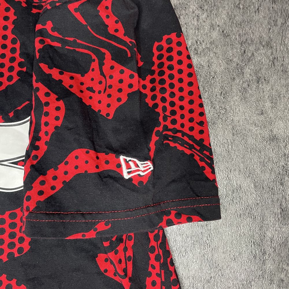 Tricou NBA New Era Chicago Bulls original – imprimeu, mărime M