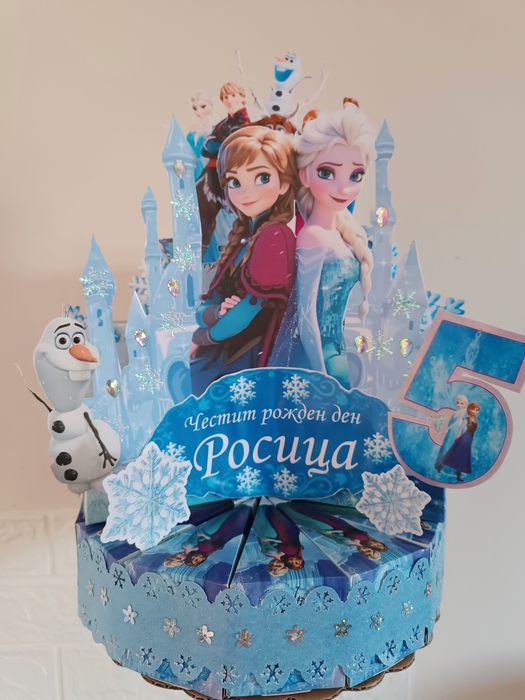 Изработка на картонени торти Frozen, Minecraft ,Соник,Блуи и други