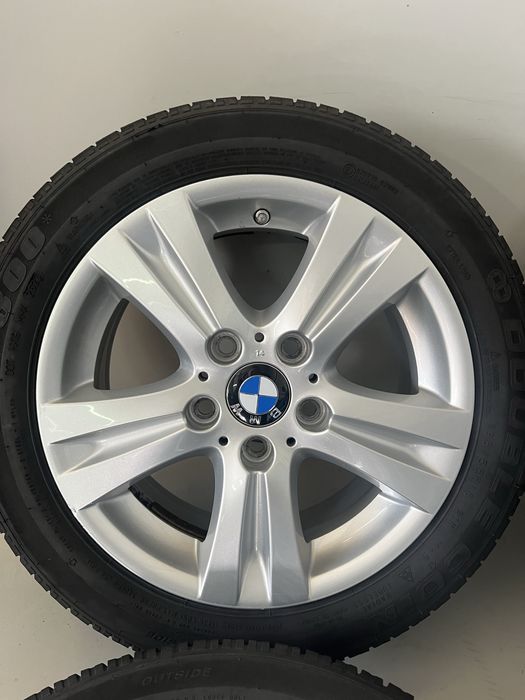 Оригинални джанти 16 цола 5х120 за БМВ Е87 със зимни гуми 195/55/16