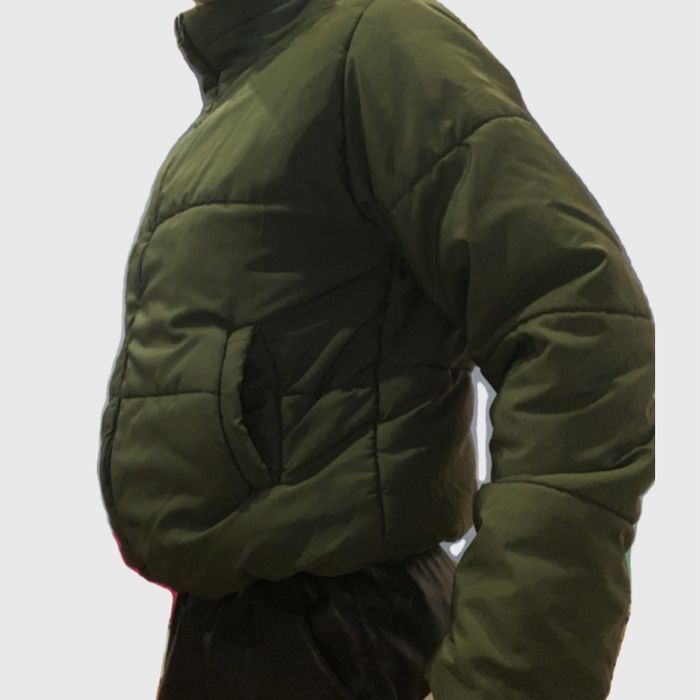 Тъмно зелено късо яке